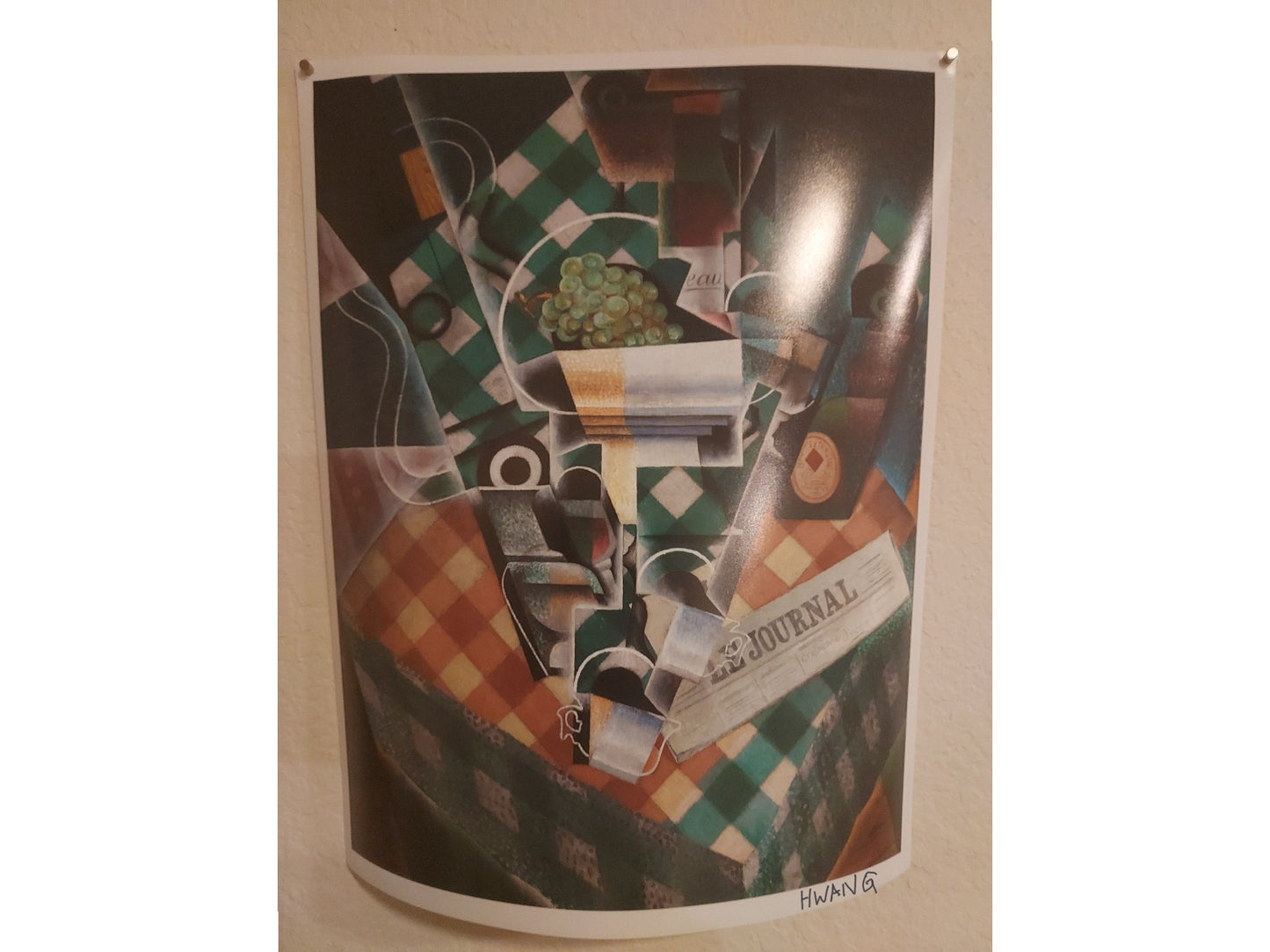 Replica of art checker table top journal